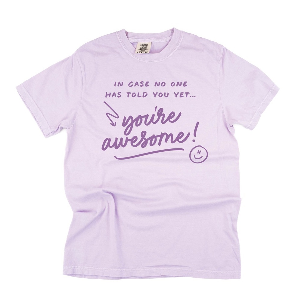 Purple “You’re Awesome” Graphic T-Shirt Unisex XL NWOT